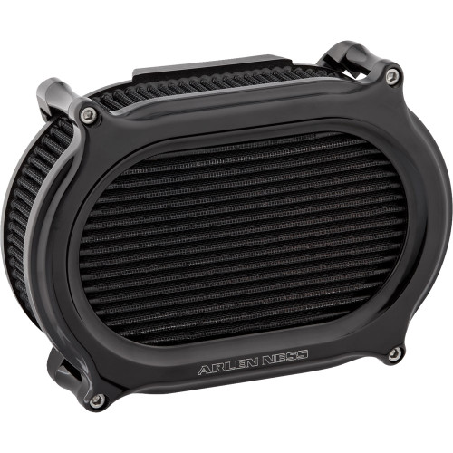 Arlen Ness Stage 2 Oval Upgrade Air Filter Kit for Harley M8 - Black