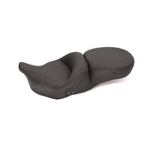 Mustang One-Piece Heated Touring Seat for 2008-2023 Harley Touring