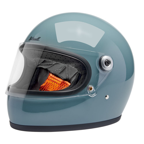 Biltwell Gringo S ECE Gloss Agave Blue Helet - Get Lowered Cycles