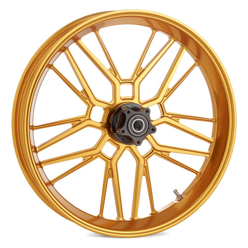 【GEMIX10 Gold】 ヒンデンブルク SP アズールレーン Arlen Ness Split Spoke Forged Wheels Gold – Premium Forged Alloy