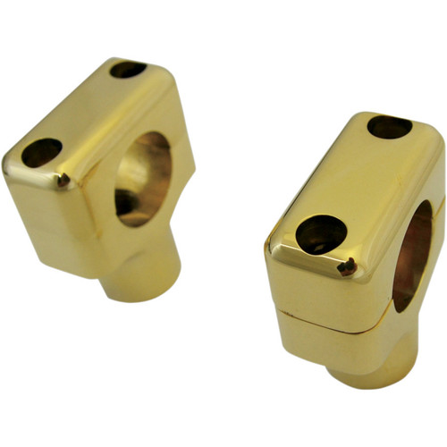LA Choppers Brass Handlebar Risers