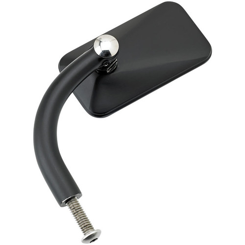 Biltwell Utility Mirror Rectangle Perch Mount - Black