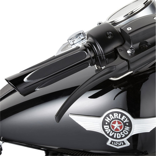 Arlen Ness Deep Cut Comfort Grips for Harley Electronic Throttle - Black