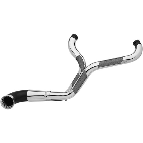 Trask NB Performance 2-Into-1 Exhaust for 1997-2016 Harley Touring - Chrome/Black