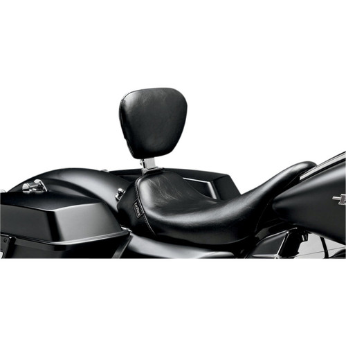 Le Pera Bare Bones Smooth Solo Seat w/ Backrest for 2008-2023 Harley Touring - Smooth