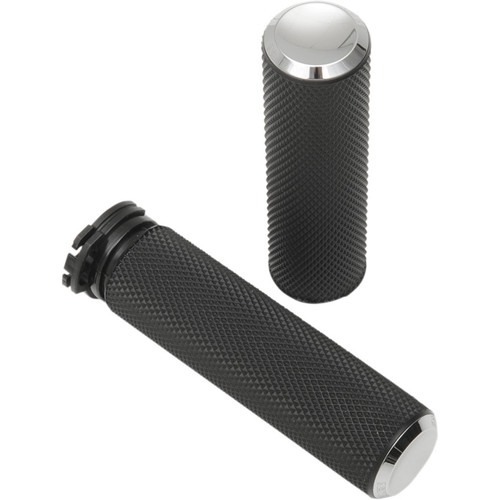 Arlen Ness Knurled Grips for Harley - Chrome