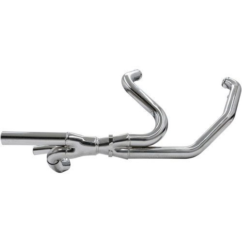 Bassani Chrome 2x2 Dual Headpipes Exhaust for 2009-2016 Harley Touring