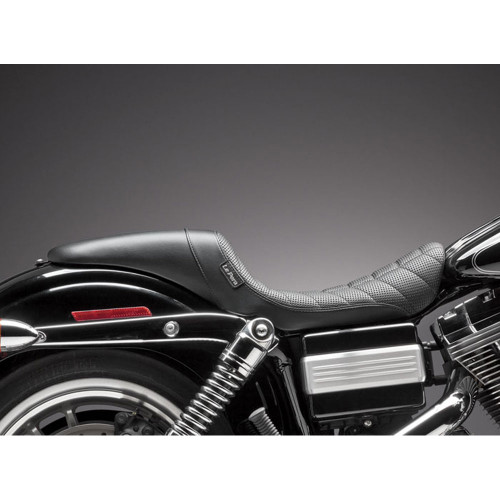 LePera Daytona Sport Seat for 2006-2017 Harley Dyna - Flat Track Stitch