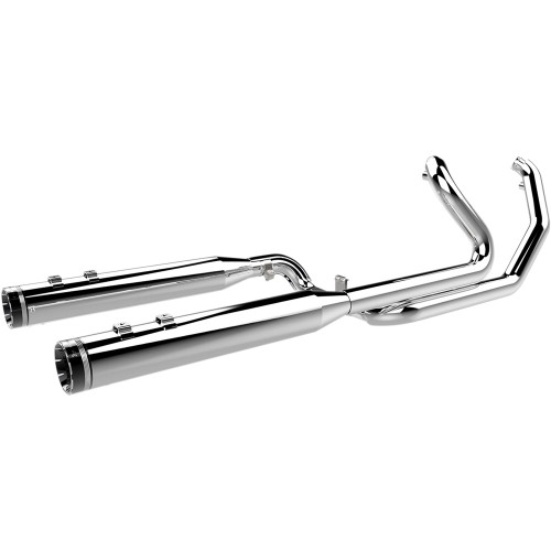 Khrome Werks 2-Into-2 Exhaust System with Two-Step Crossover Headers for 2009-2016 Harley Touring - Chrome