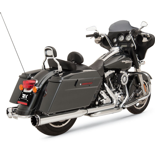 Khrome Werks 2-Into-2 Exhaust System with Two-Step Crossover Headers for 2009-2016 Harley Touring - Chrome