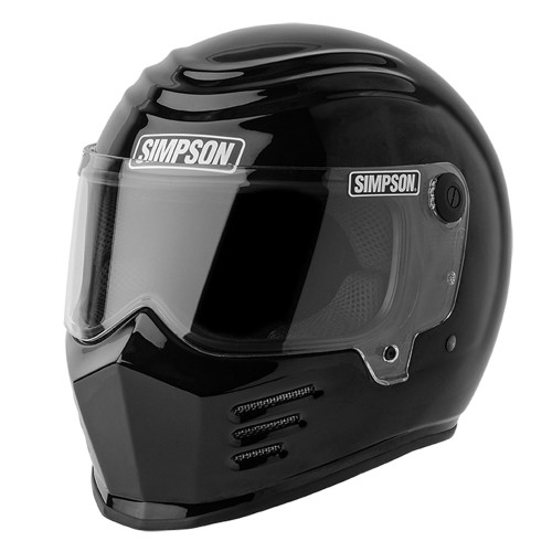 Simpson Outlaw Bandit Motorcycle Helmet - Gloss Black - Get