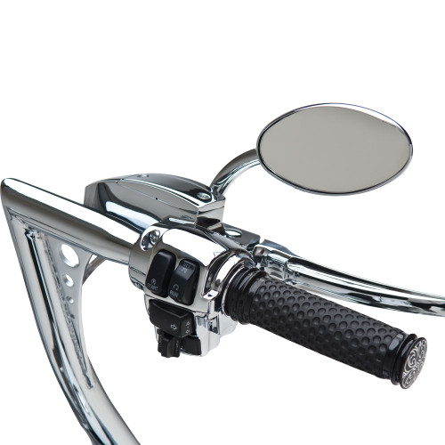Arlen Ness Chrome Smooth Cat Eye Softbend Mirror