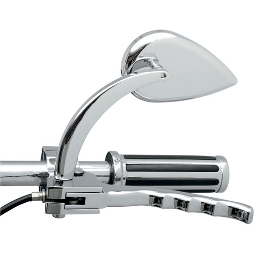 Desperado！大型鏡 Drag Specialties Long-Stem Teardrop Mirror - Get Lowered Cycles