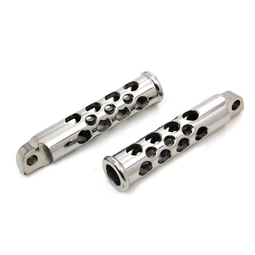 V-Twin Swiss Cheese Foot Pegs for Harley - Get Lowered Cycles