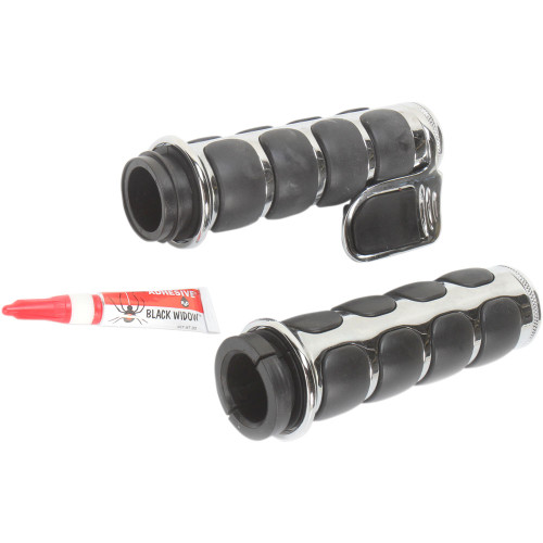 Kuryakyn Premium ISO-Grips with Contoured Throttle Boss for Harley Electronic Throttle