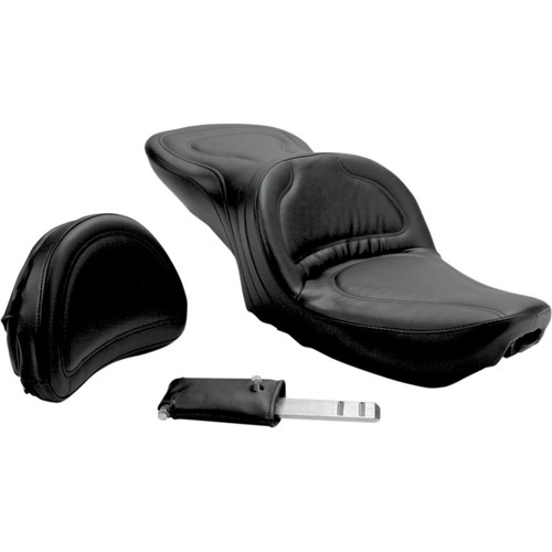 Saddlemen Explorer Seat with Driver Backrest for 2006-2017 Harley Dyna