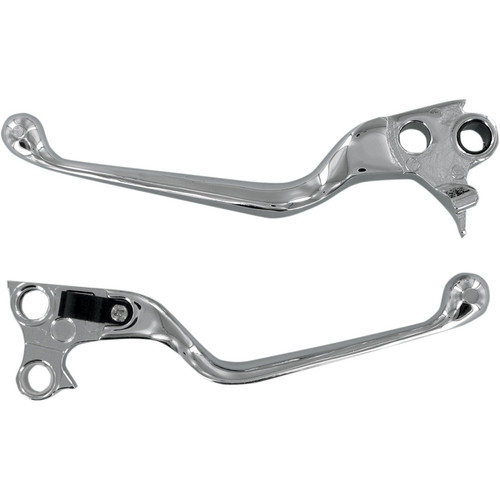 Drag Specialties Chrome Wide Blade Hand Levers for 1996-2016 Harley