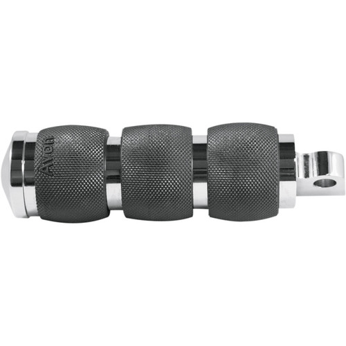 Avon Custom 3-Ring Air Cushioned Foot Pegs for Harley - Chrome