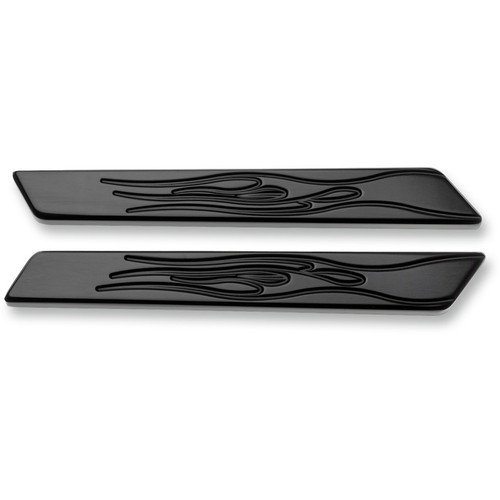 Joker Machine Saddlebag Hinge Inserts for 2014-2020 Harley Touring - Flames