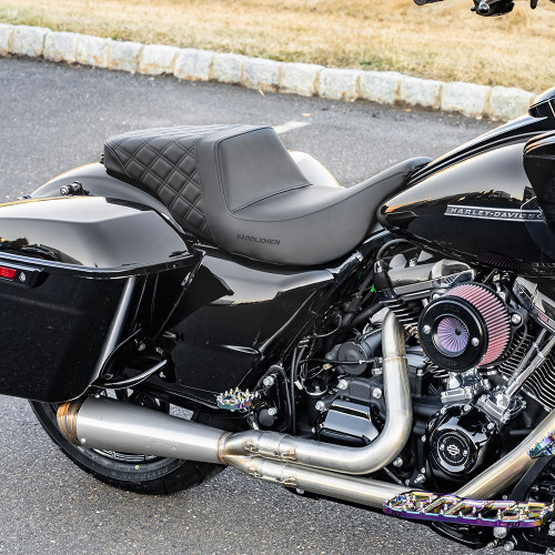 Saddlemen Rear LS Step-Up Seat for 2008-2023 Harley Touring - Black