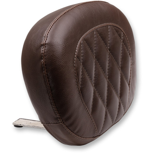 Mustang Diamond Large Sissy Bar Pad for Harley Softail Slim and Blackline - Brown