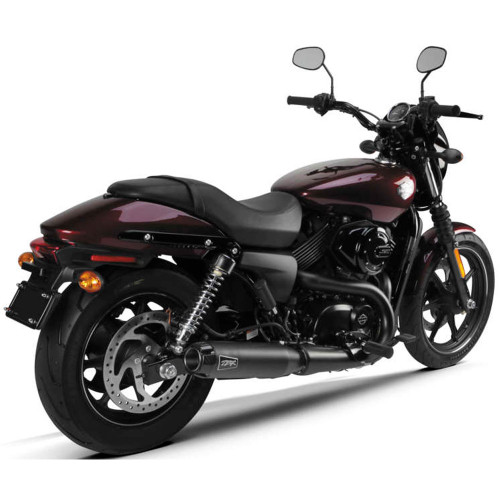 Two Brothers Racing Comp-S Slip-Ons Exhaust Mufflers for 2015-2021 Harley Street