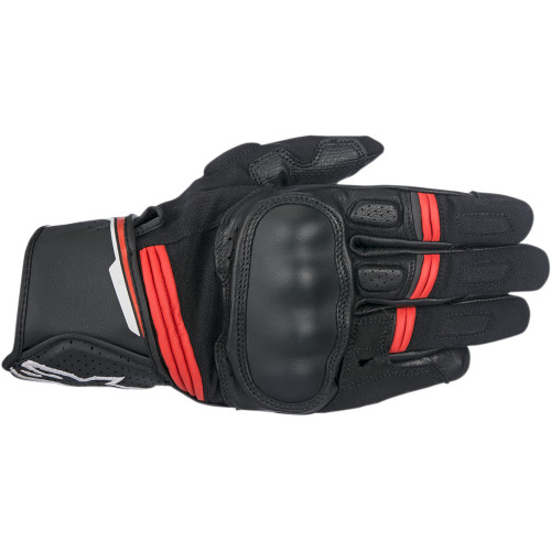 Alpinestars Booster Leather Gloves - Black/Red
