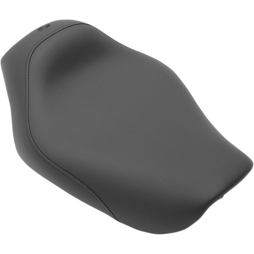 Saddlemen S3 Super Slammed Solo Seat for 2004-2005 Harley Dyna - Leather-Grain SaddleHyde