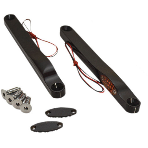 Pro-One LED Front Turn Signals for 1990-2017 Harley Fat Boy - Black