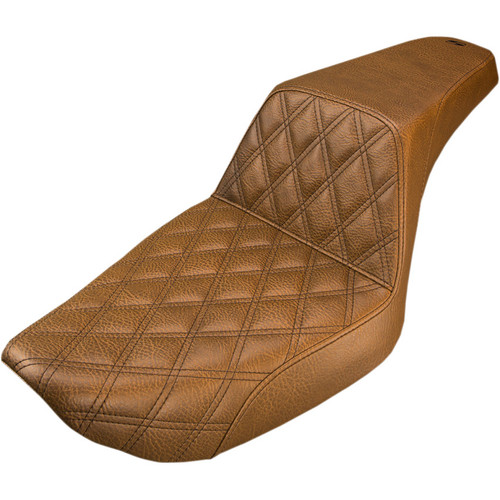 Saddlemen Step Up Front LS Seat for 1996-2003 Harley Dyna - Brown