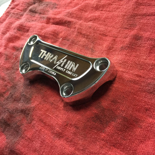 Thrashin Supply Handlebar Top Clamp for Harley - Polished