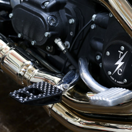 Thrashin Supply P-54 Foot Pegs for Harley - Black