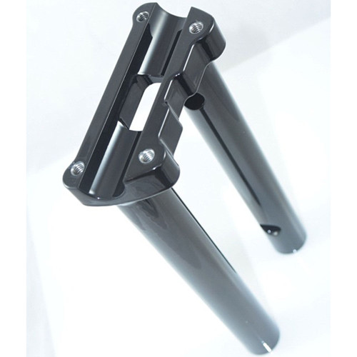 Bung King One Piece Lower Handlebar Riser for 2018-2022 Harley Softail Street Bob - Gloss Black