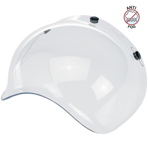 Biltwell 3-Snap Clear Anti-Fog Bubble Shield - BS-CLR-AF-SD - Get