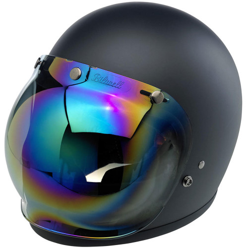 Biltwell Anti-Fog Bubble Shield - Rainbow Mirror