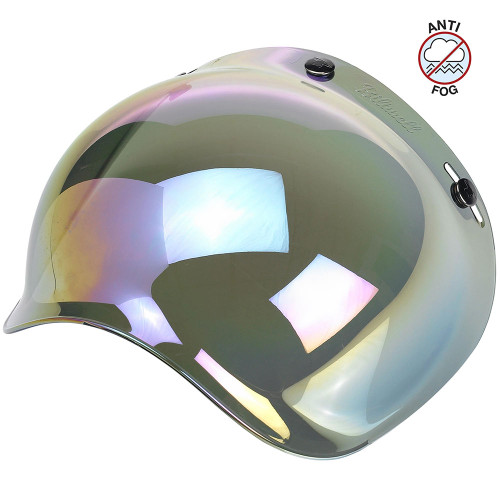 Biltwell Anti-Fog Bubble Shield - Rainbow Mirror