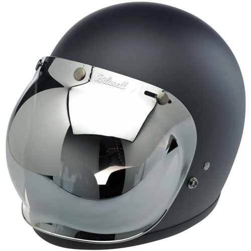 Biltwell Anti-Fog Bubble Shield - Chrome Mirror