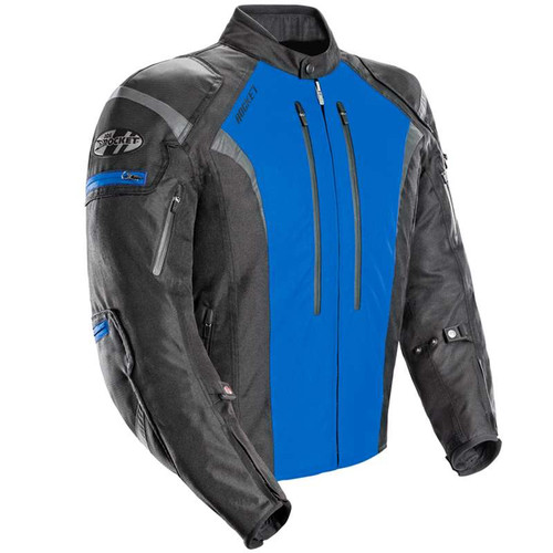 Joe Rocket Atomic 5.0 Black/Blue Textile Motorcycle Jacket - 1651