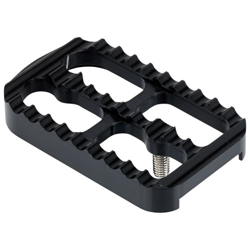 Joker Machine Serrated Brake Pedal Cover for Harley FL - Black