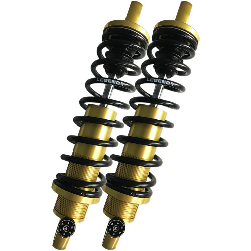 Legend Revo-A Shocks Adjustable Coil Suspension for 1999-2024 Harley Touring - Gold