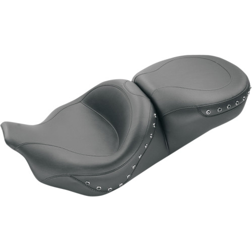Mustang Ultra Touring Seat for 2008-2021 Harley Touring - Black Studs