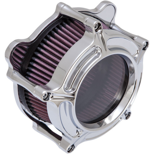 Roland Sands Clarion Air Cleaner for 1993-2017 Harley Big Twin Dua Cable - Chrome
