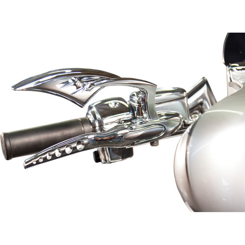 Paul Yaffe Racing Hand Levers for 2008-2016 Harley Touring with Cable Clutch - Chrome