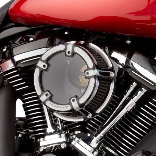 Arlen Ness Method Air Cleaner for Harley Twin Cam Cable Throttle - Contrast