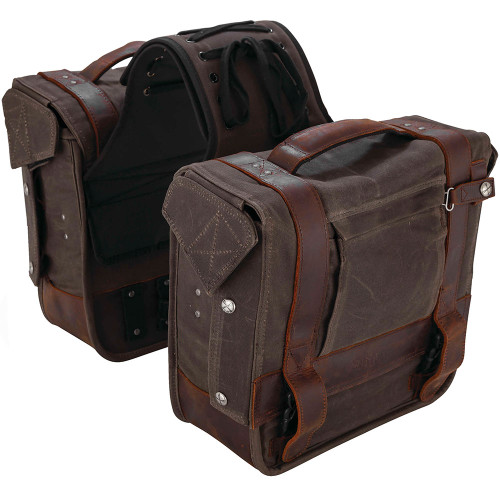 Burly Voyager Throw Over Saddlebags - Brown