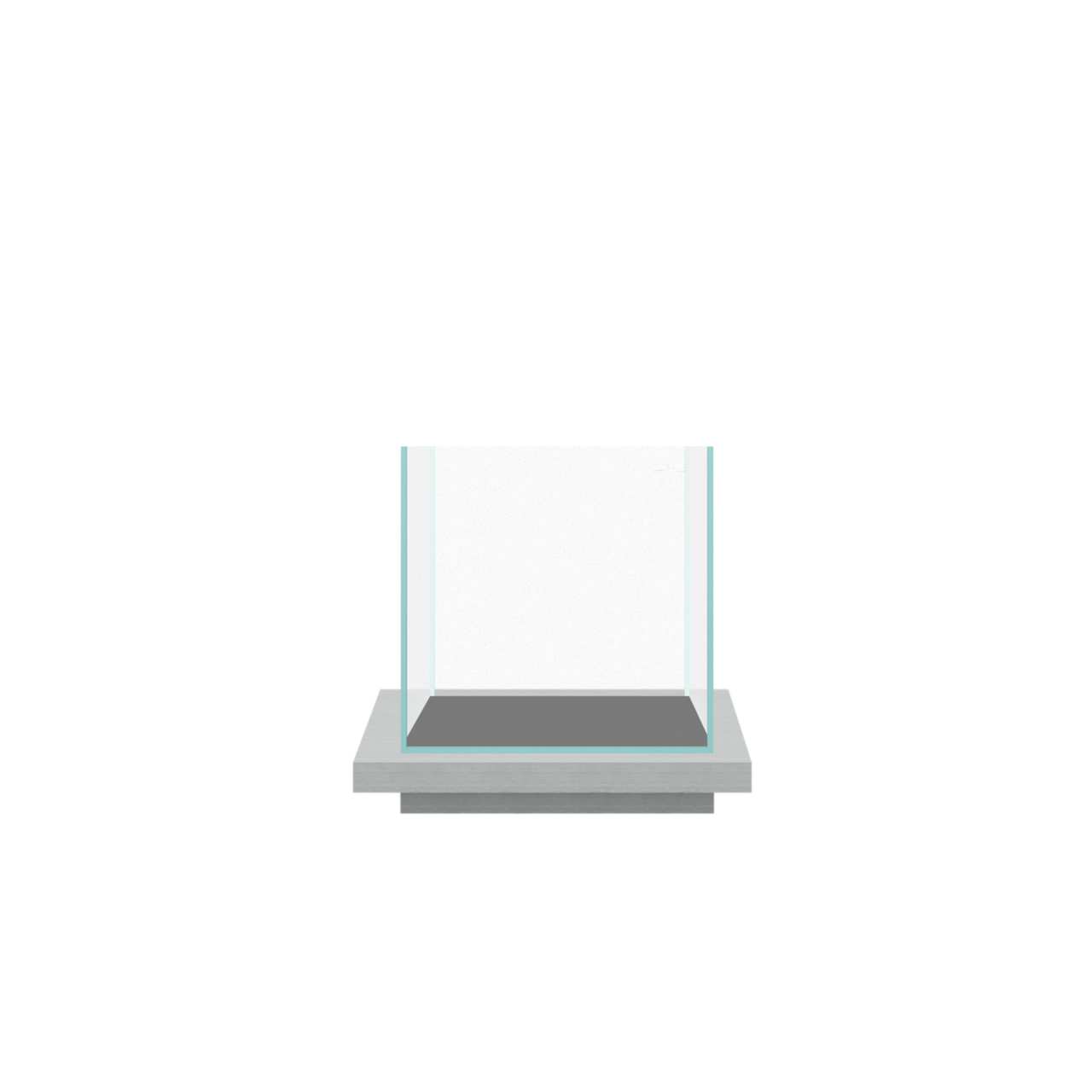 Tideline 2.1G Studio Cube Pedestal - Gray (9.9"x9.9"x1.5")