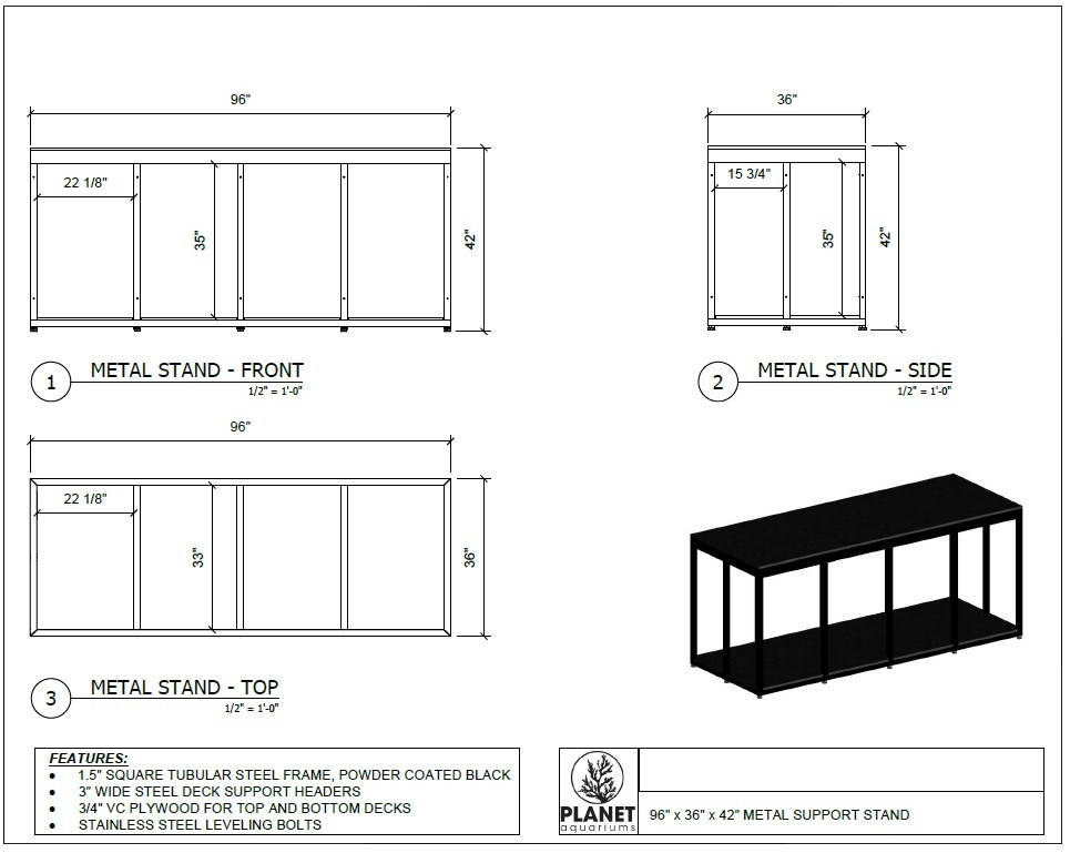 96" Metal Support Stands *LOCAL ONLY, NO OUT OF STATE SHIPPING/Price Match Guarantee*