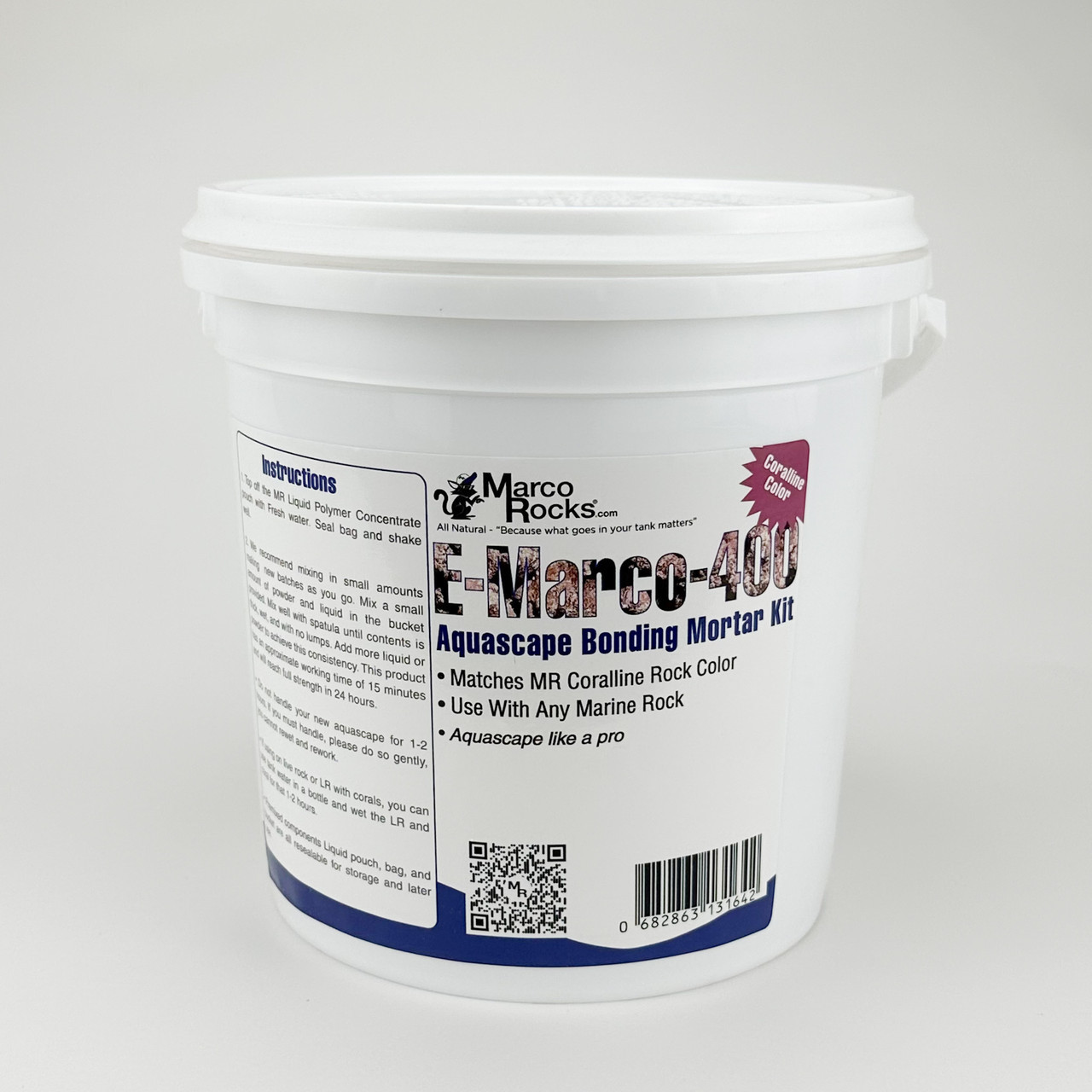 E-Marco-400 Aquascaping Mortar Complete Kit - Natural or Coralline