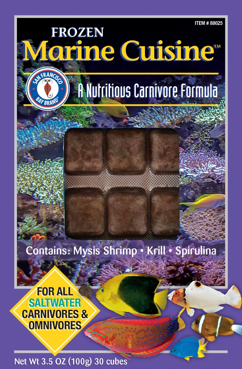 SFBB Frozen Marine Cuisine Fish Food 3.5 oz *LOCAL ONLY, NO OUT OF STATE SHIPPING*