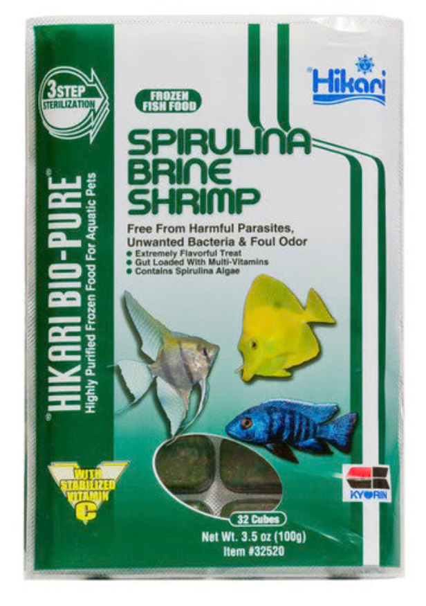 Hikari Bio-Pure Frozen Spirulina Brine Shrimp 3.5oz *LOCAL ONLY, NO OUT OF STATE SHIPPING*